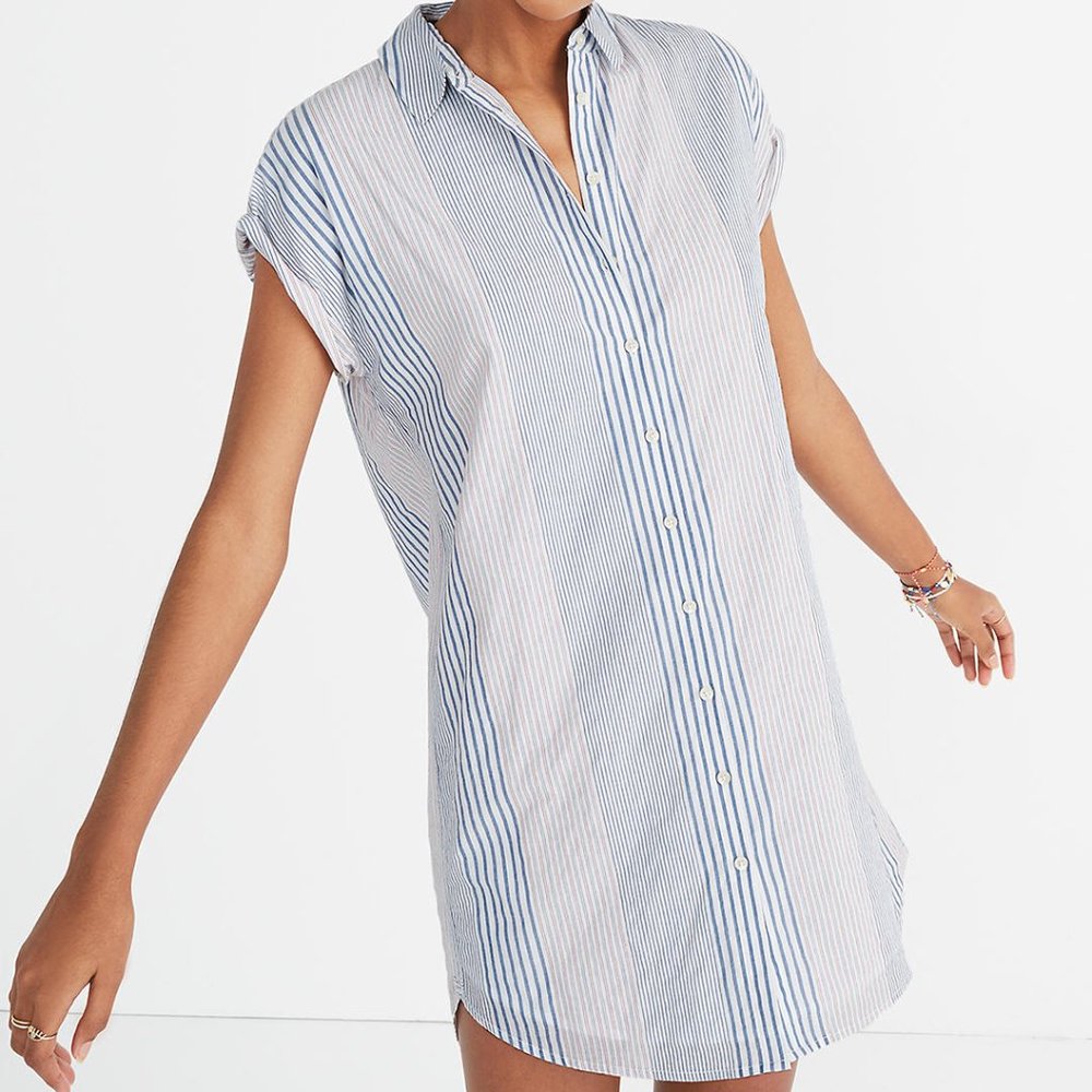 Madewell Shirtdress in Rawley Stripe